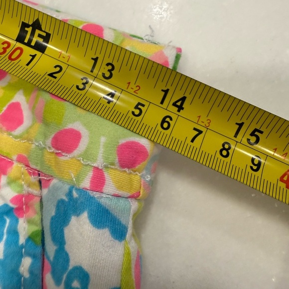 Lilly Pulitzer Women’s Outfit Callahan Shorts Sz 2 & Pink Ruffle Top XXS - Picture 4 of 15
